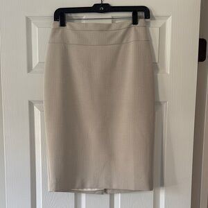 White House Black Market Tan Pencil Skirt